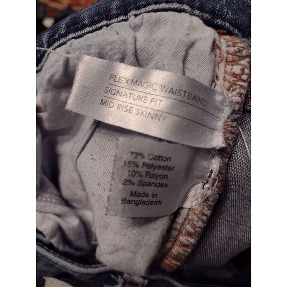 Lane Bryant Size 14L Signature Fit Mid Rise Skinny Flexmagic Waistband - Picture 4 of 4